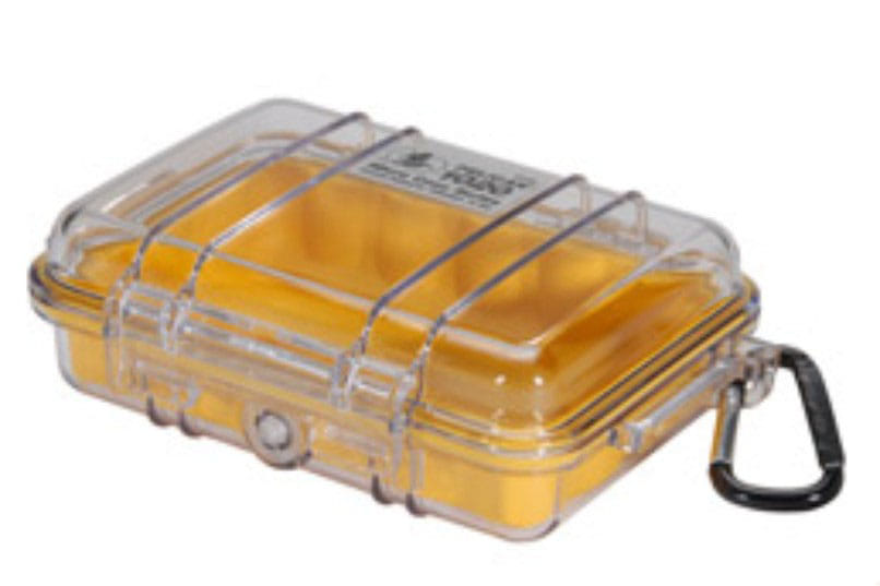 Pelican 1020 Micro Case Clear with Yellow
