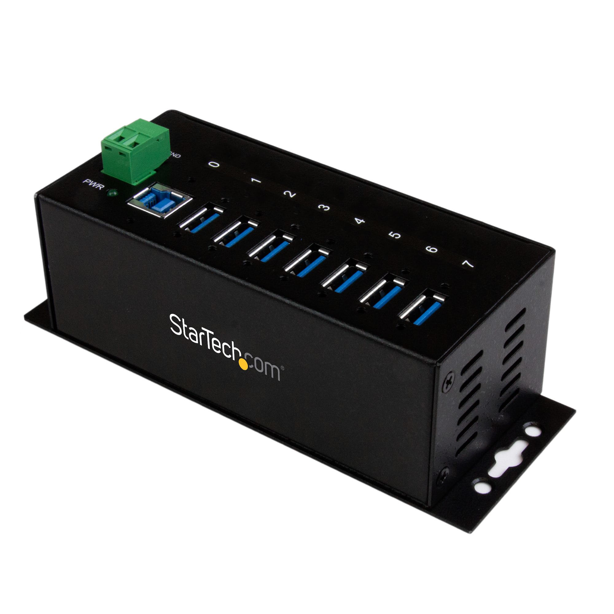 Startech Rugged Metal 7-Port USB 3.0 Hub - DIN Rail And Wall-mountable