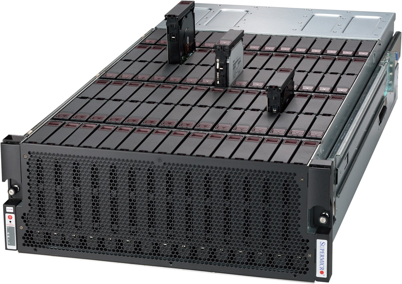 SuperMicro Top Load 90bay JBOD Rack Black 1000 W