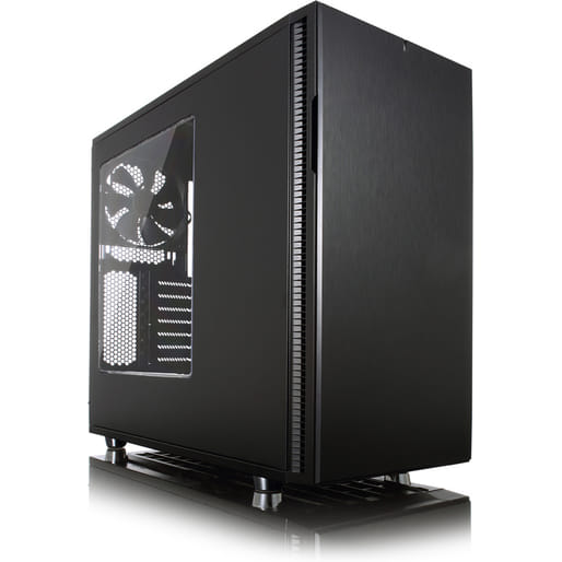 Fractal Design ATX Define R5 Blackout Edition Window Computer Case - Black