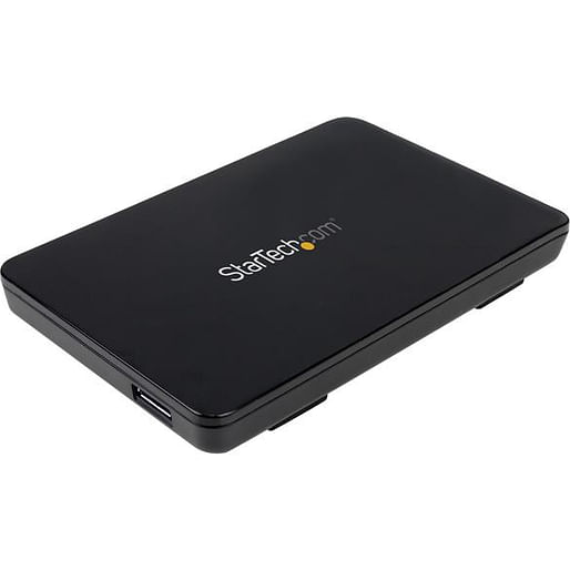 StarTech USB 3.1 enclosure for 2.5" SATA SSD/HDD - Tool-free design