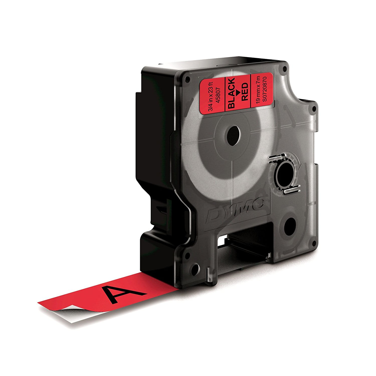 DYMO D1 Standard - Black on Red 19mm
