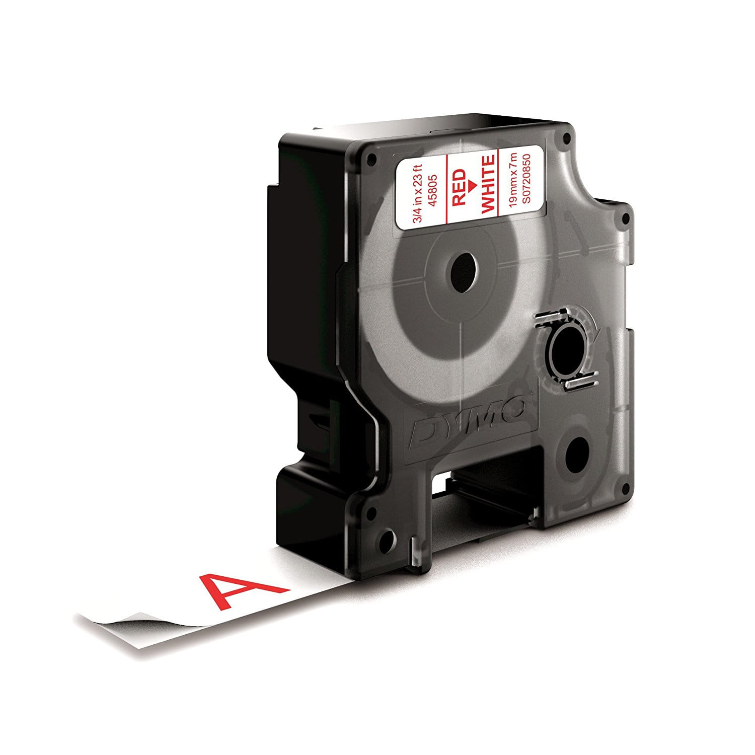 DYMO D1 Standard - Red on White 19mm