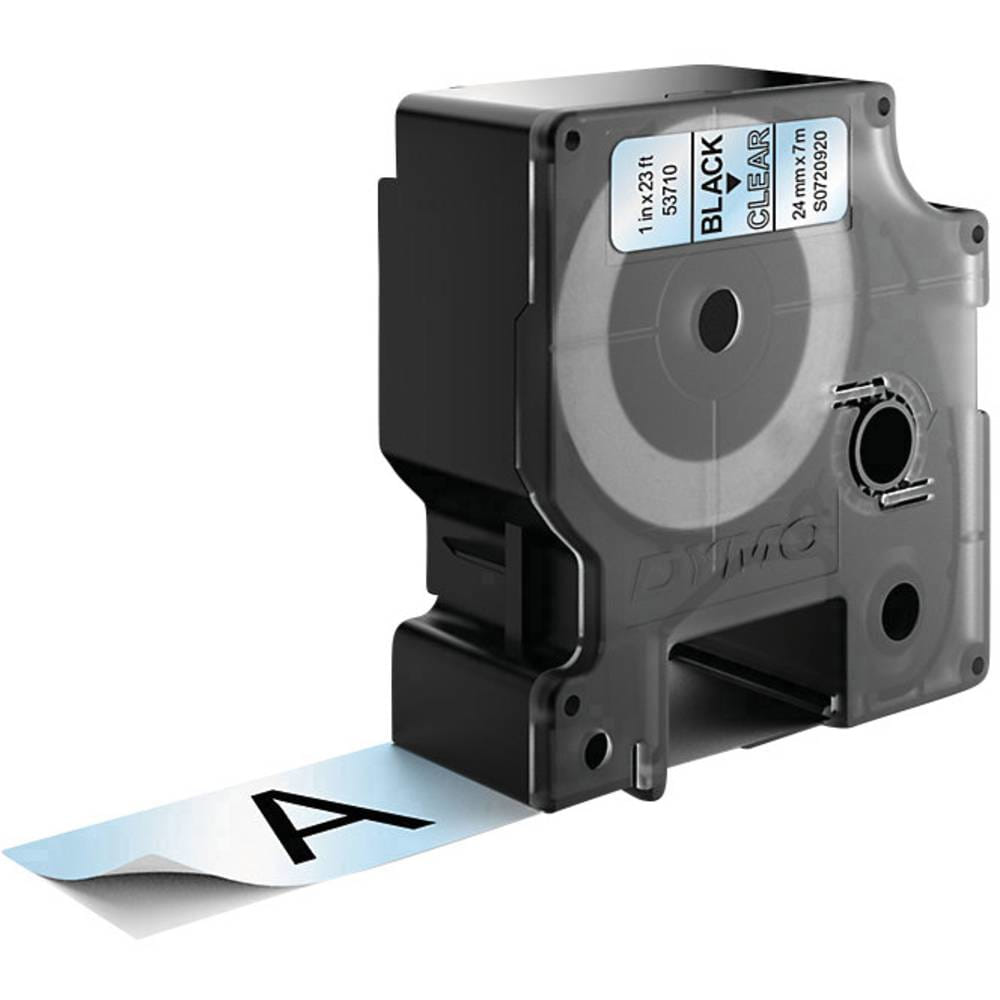 DYMO D1 Standard - Black on Transparent 24mm