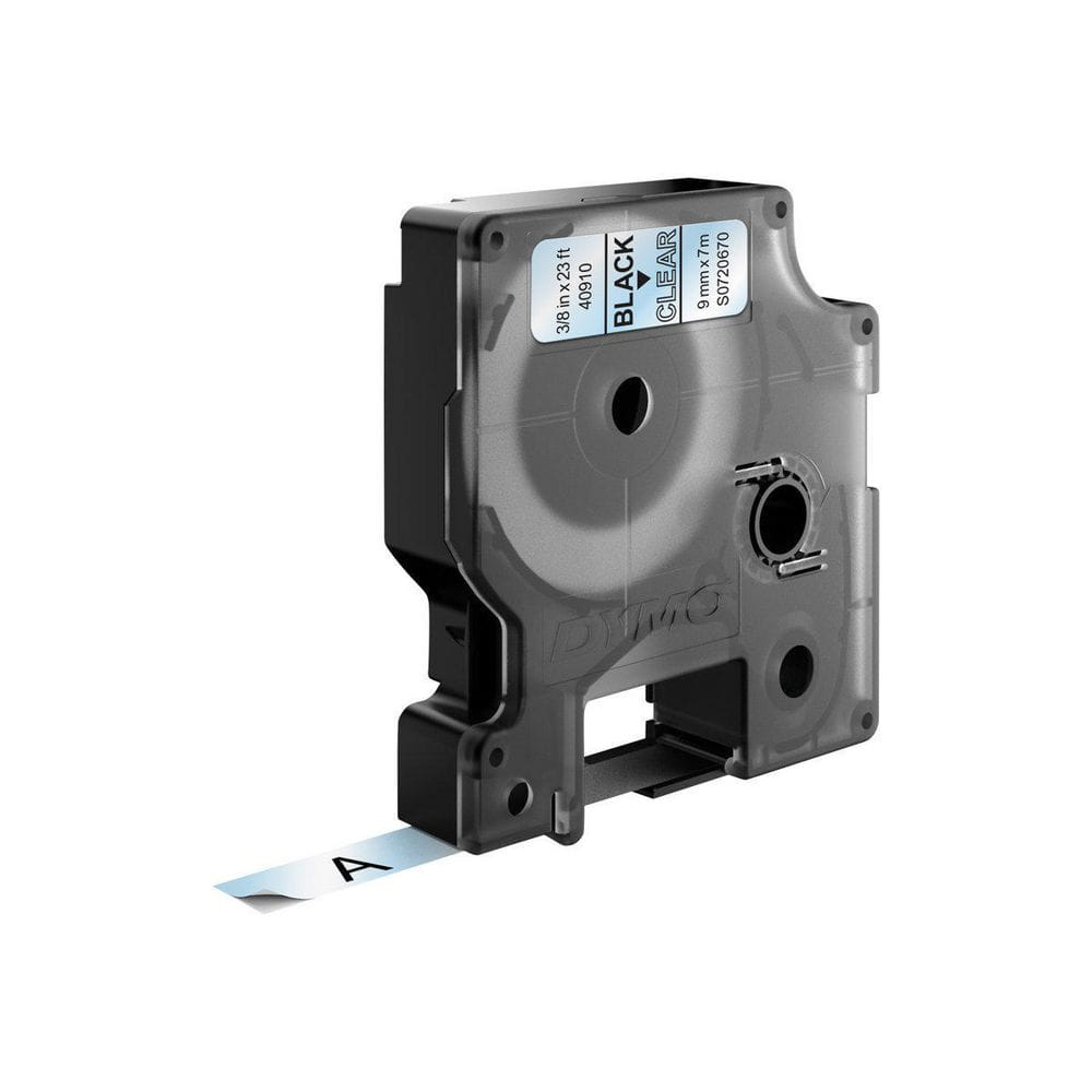 DYMO D1 Standard - Black on Transparent 9mm