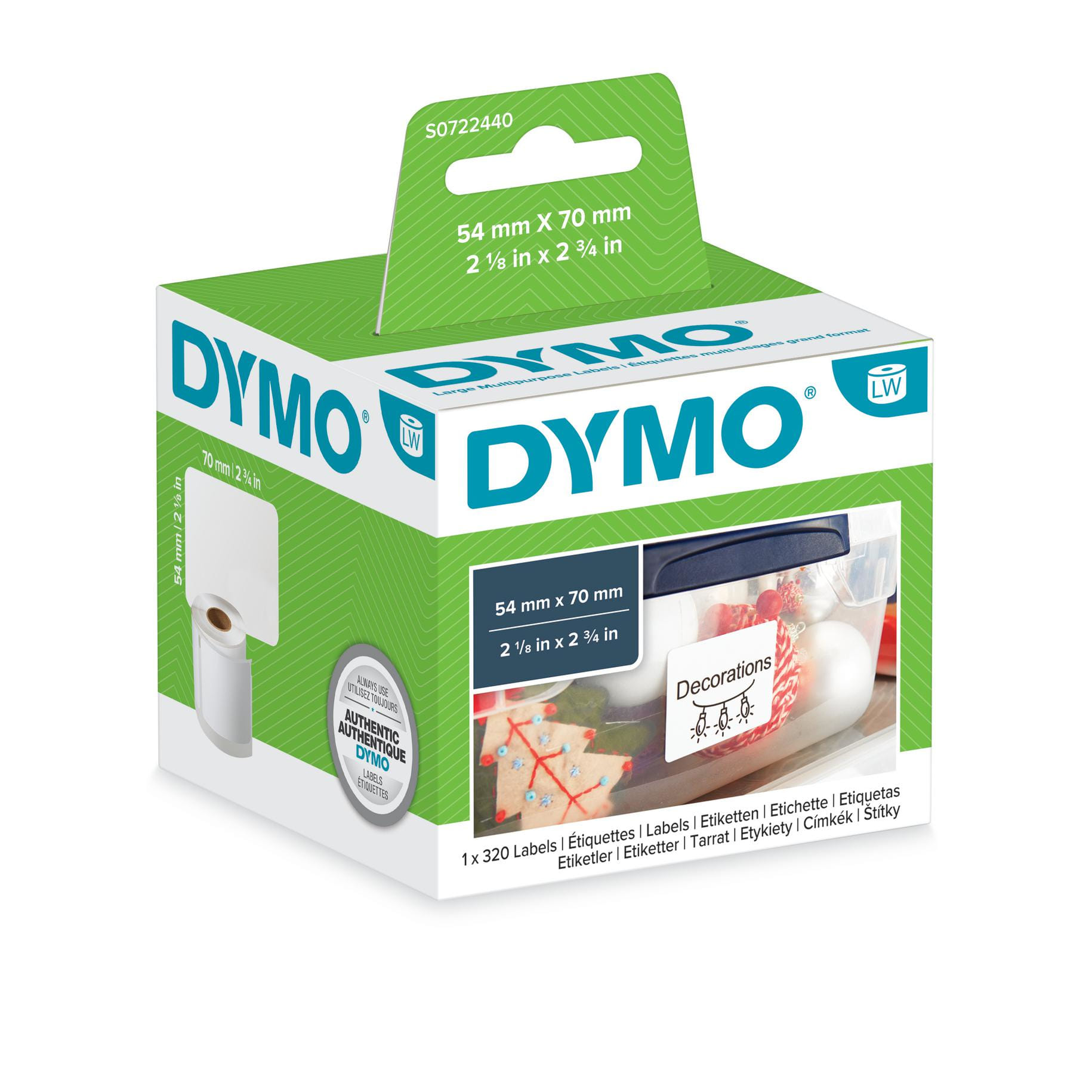 DYMO Multi-Purpose Labels - 54x70mm 