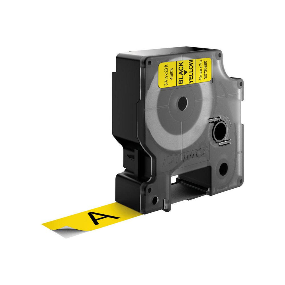 DYMO D1 Standard - Black on Yellow 19mm