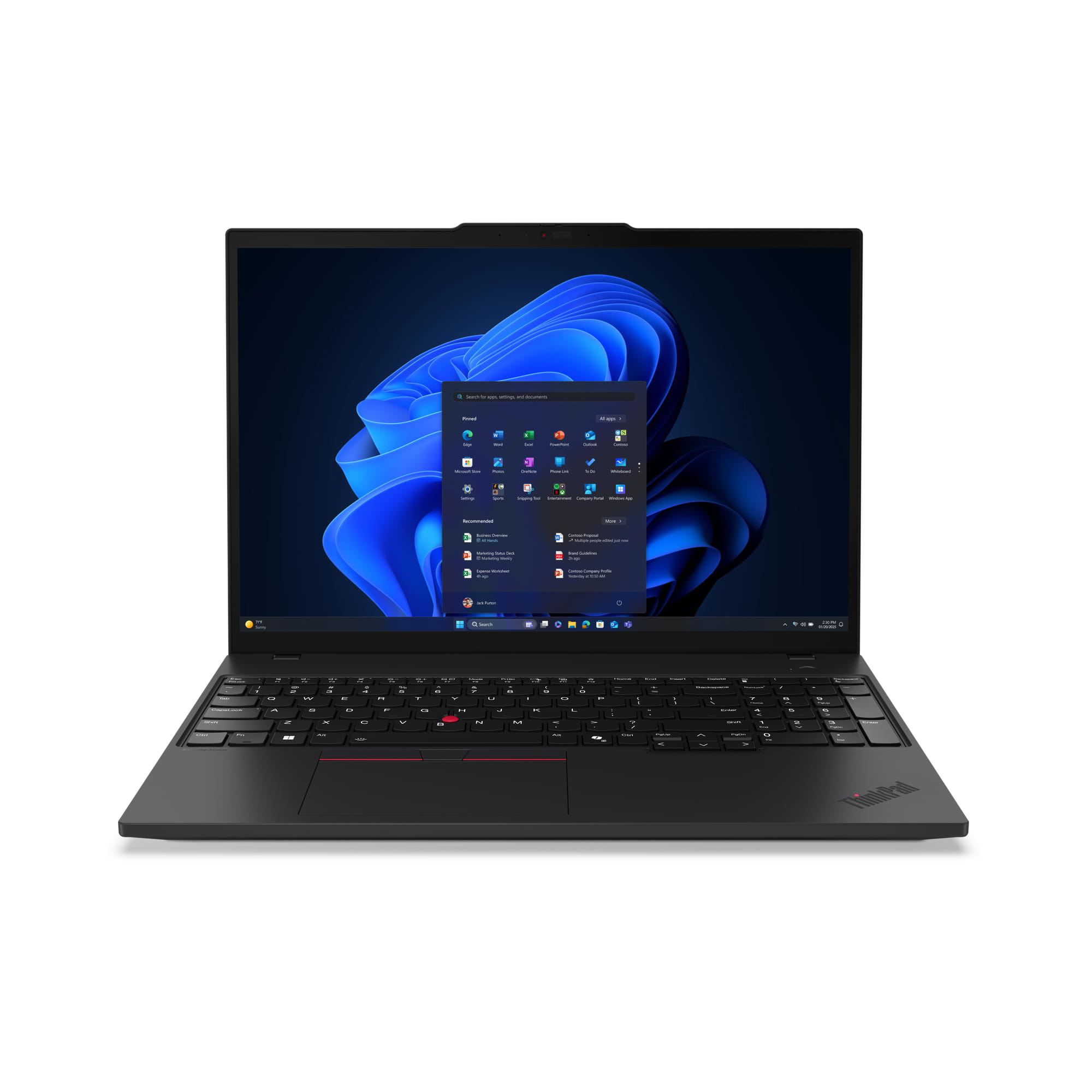 Lenovo ThinkPad T16 16" WUXGA Touchscreen Laptop, Ultra 7-258V, 32GB RAM, 512GB SSD, Windows 11 Pro, Copilot+