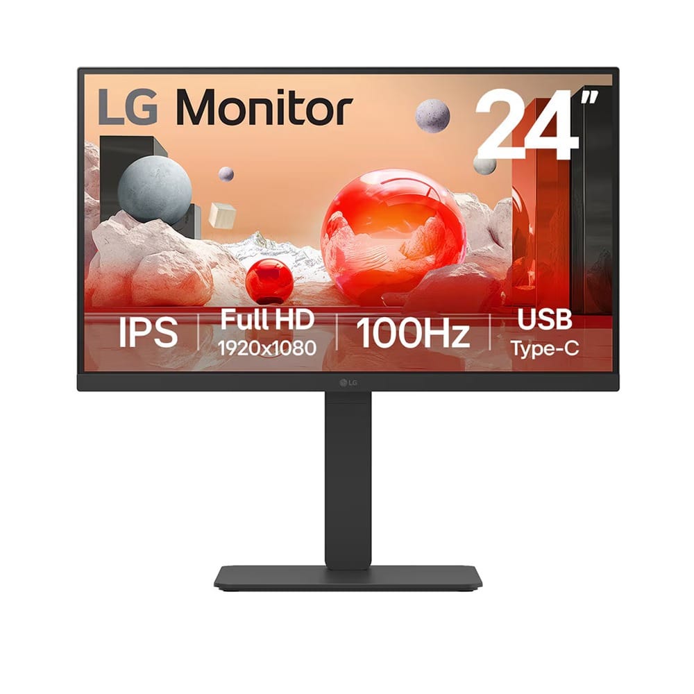 LG 24BA650-B 23.8" FHD IPS 100Hz USB-C 65W Power Delivery Height Adjustable Monitor