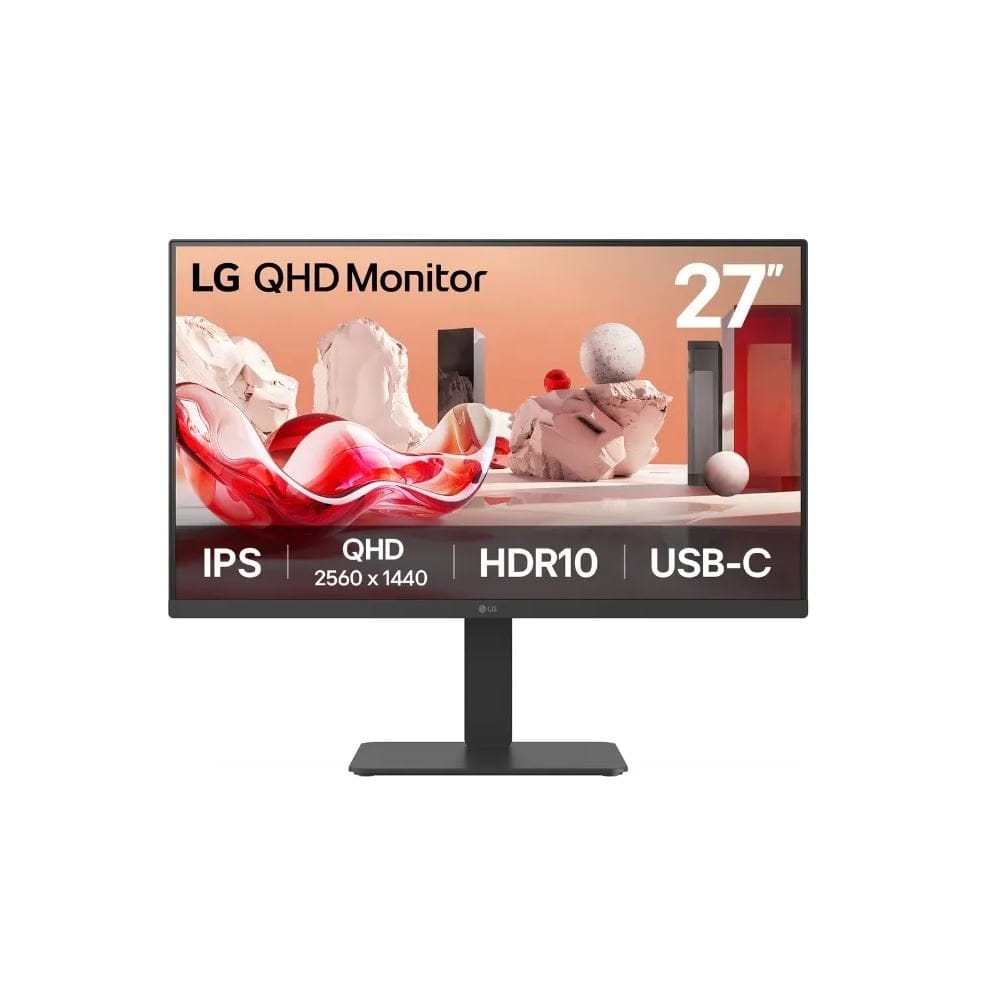 LG 27BA65QB-B 27" QHD IPS 100Hz USB-C Height Adjustable Monitor