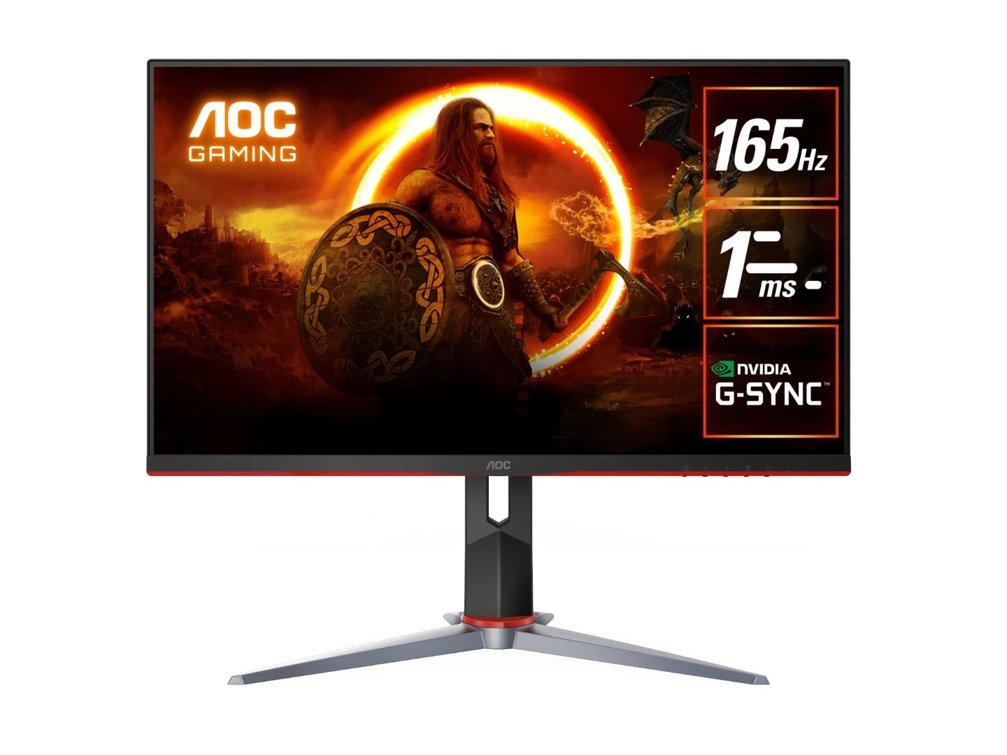 (Manufacturer Refurbished) AOC 27G2SP 27" FHD IPS 1ms 165Hz FreeSync Height Adjustable Gaming Monitor