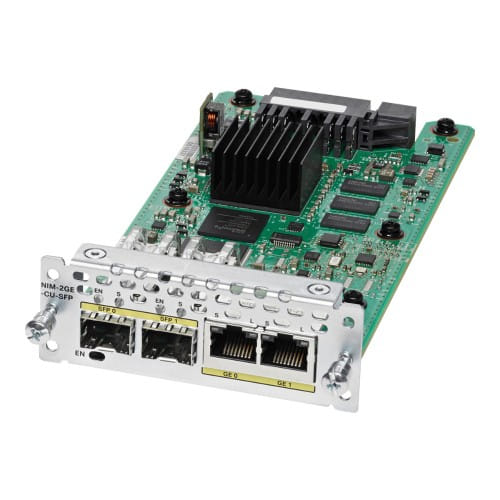 Cisco 2-port GE WAN NIM. Dual-mode