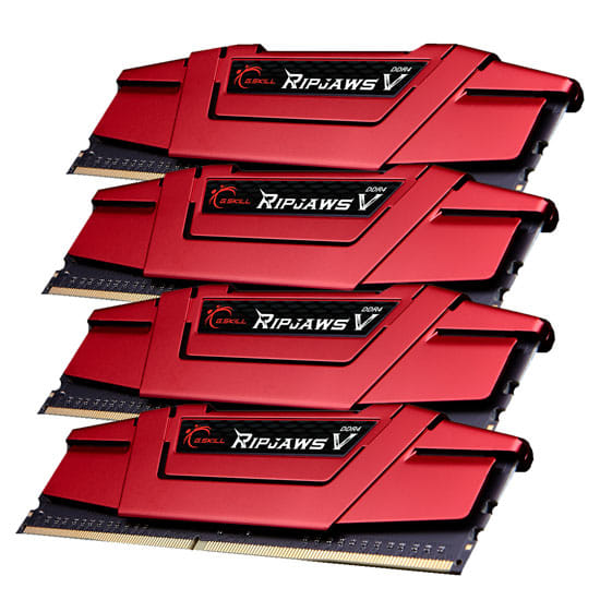 G.Skill RIPJAWSV 32GB(4x8GB) DDR4-2133 Red RAM