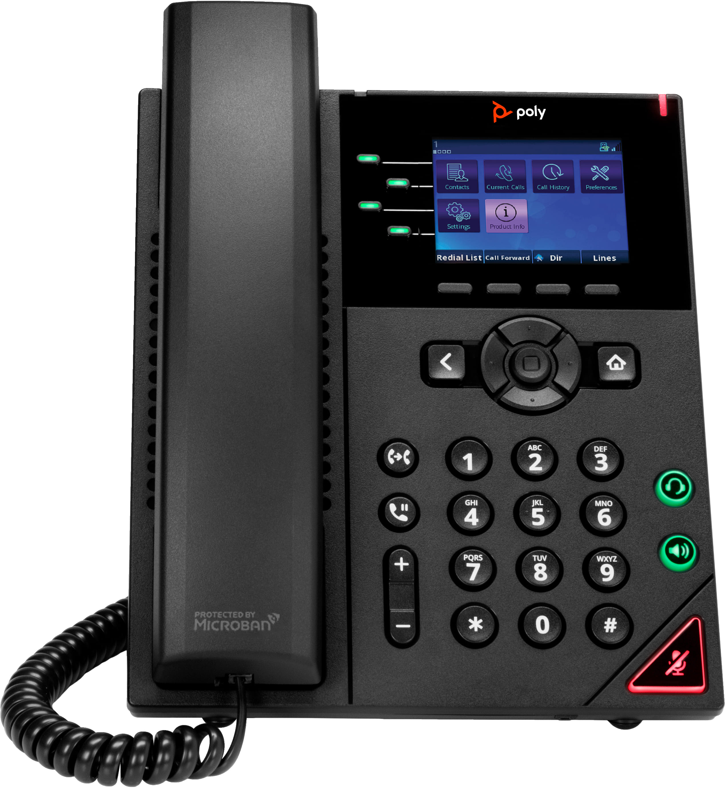 Poly OBi VVX 250 4L IP Phone PoE-enabled w/PSU