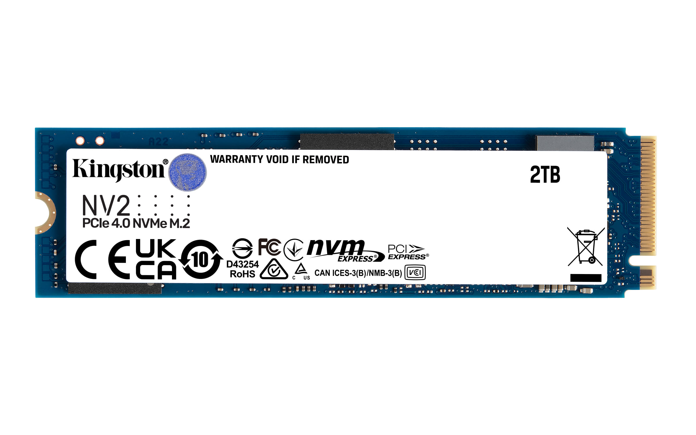 Kingston 2TB NV2 M.2 PCIe NVMe Gen4 SSD