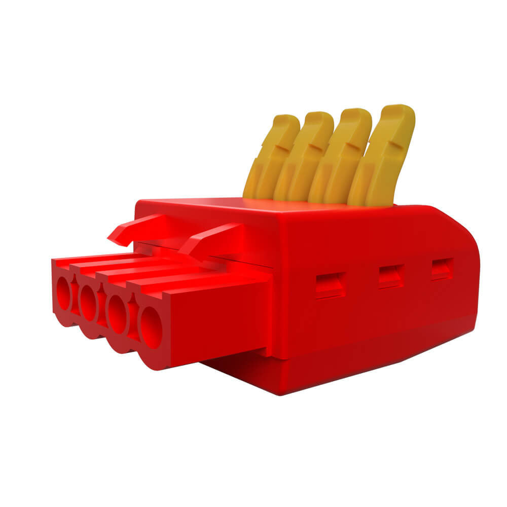Kordz Speaker Snap Phoenix Connector Blocks Red 24-Pcs