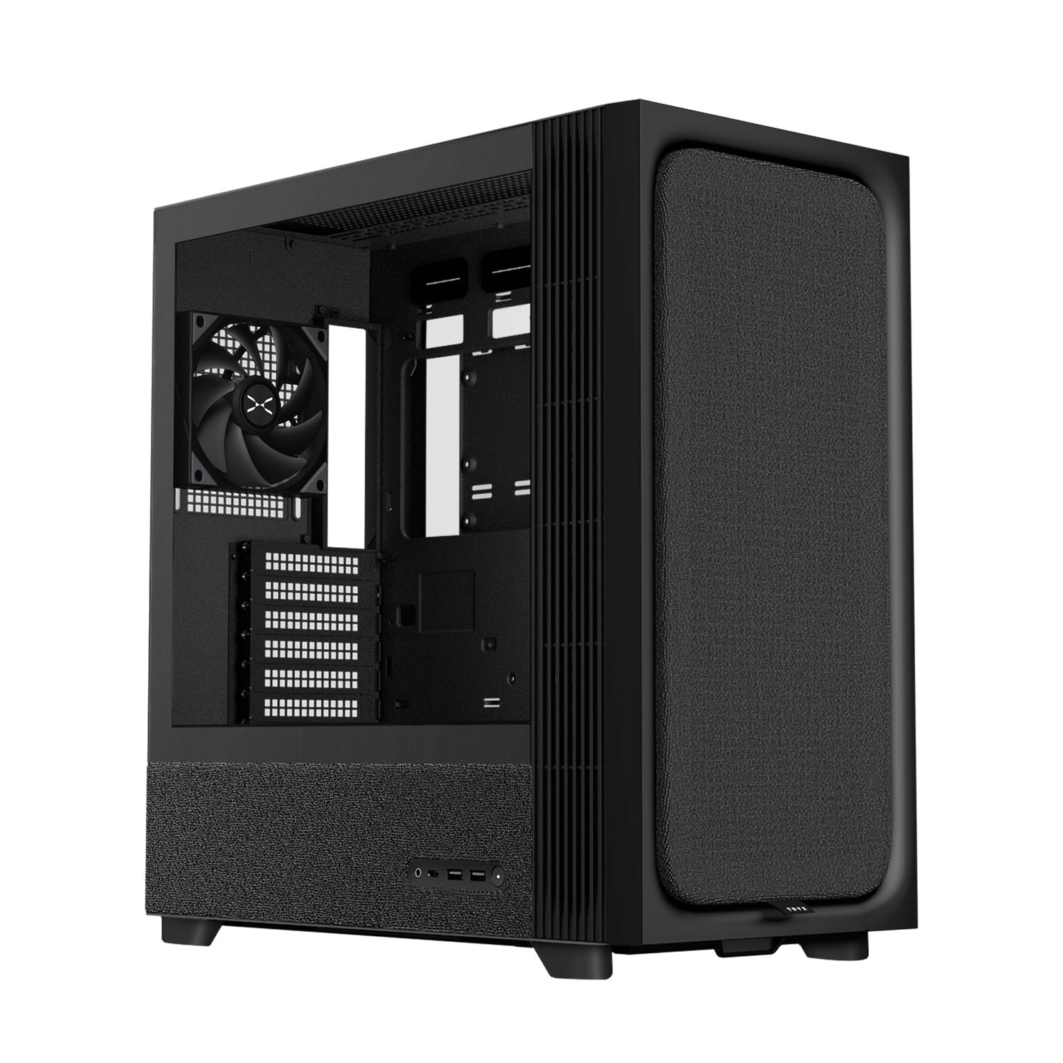 TRYX FLOVA F50 Mid-Tower ATX Case - Black