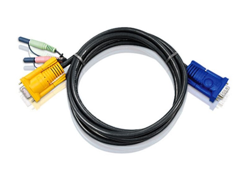 Aten 1.8m 2in1 VGA + 3.5mm Stereo Audio + Mic