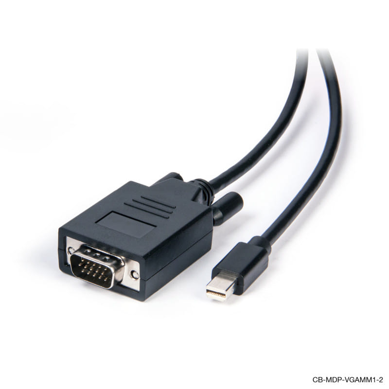 Connect 2m Mini DisplayPort to VGA Cable (Male to Male)