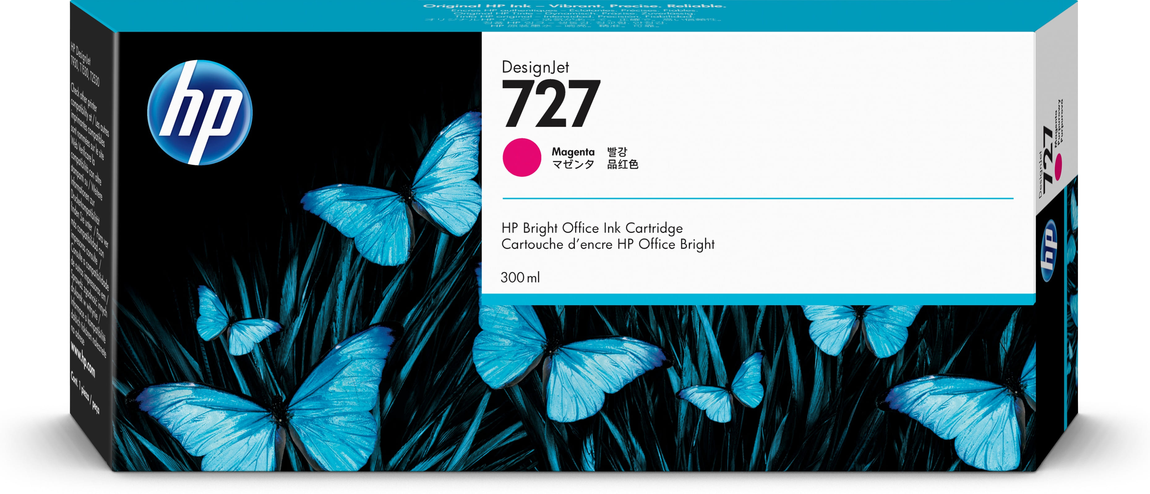 HP Ink Cartridge No 727 Magenta 300ml