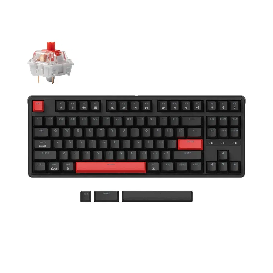 Keychron C3 Pro QMK/VIA RGB Mech Keyboard Red SW