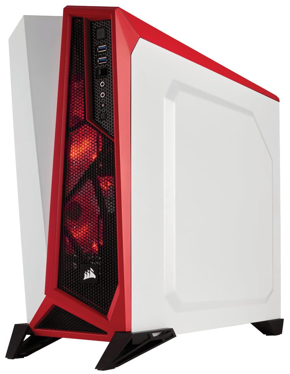 Corsair Spec-Alpha White/Red ATX Case - With Window