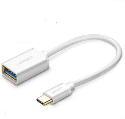 UGreen USBC Male to USB 3.0 Type A Female OTG Cable 15cm (White)