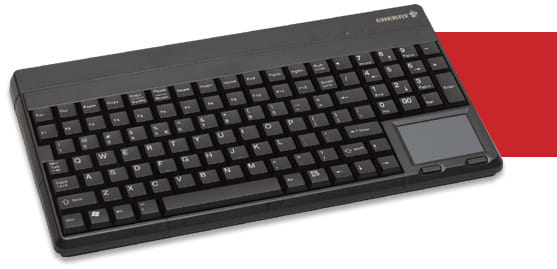 Cherry COMPACT 14IN KEYBD W/TOUCHPAD BLACK USB