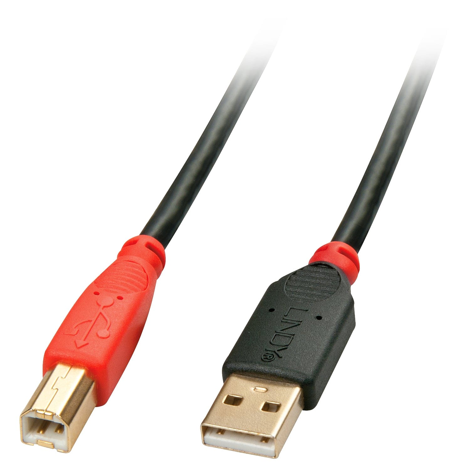 Lindy USB A/USB B 15m Cable 2.0 Black Red