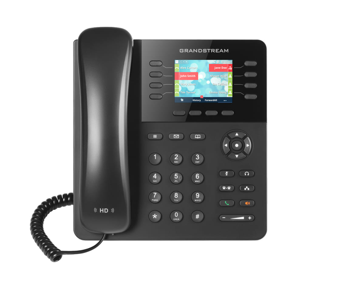 Grandstream Networks GxP2135 IP Phone Black Wired handset TFT 8 lines