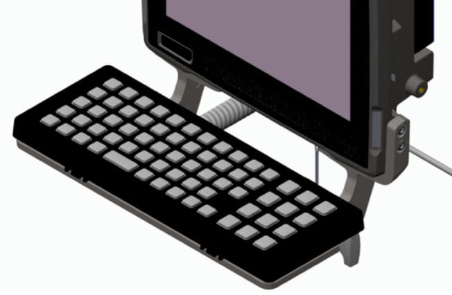 Zebra Keyboard Mounting Tray
