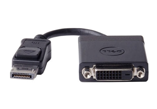 Dell Cable interface/gender Adapter 1x DisplayPort 1x DVI-D Black