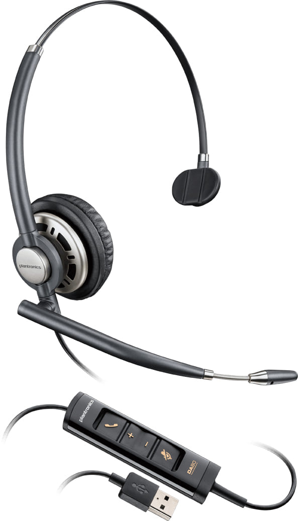 Plantronics Encore Pro Noise Canceling HW715 UC USB-A Headset