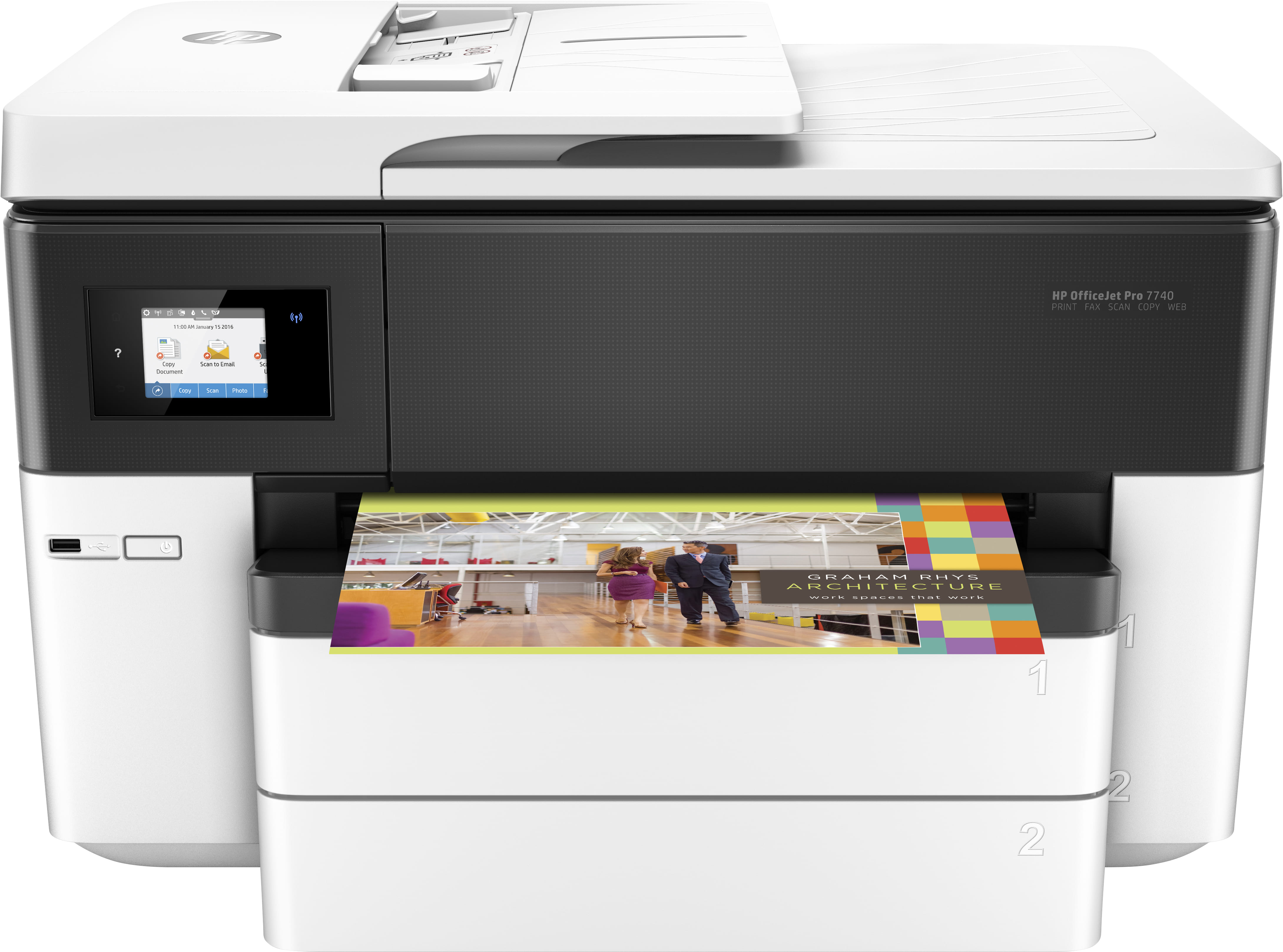 HP OfficeJet Pro 7740 Thermal inkjet A3 4800 x 1200 DPI 22 ppm Wi-Fi