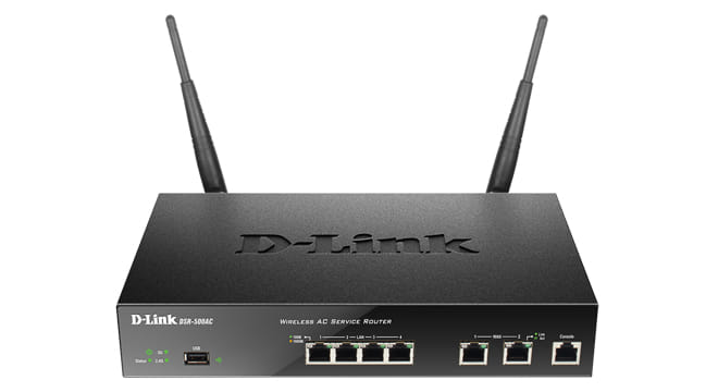 D-Link DSR-500AC Gigabit Ethernet Router - Black