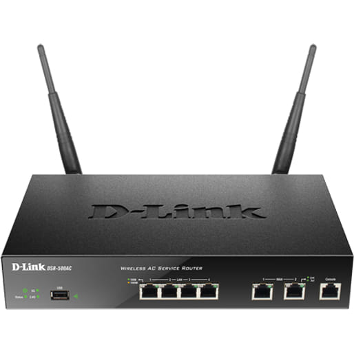 D-Link DSR-500AC Gigabit Ethernet Router - Black