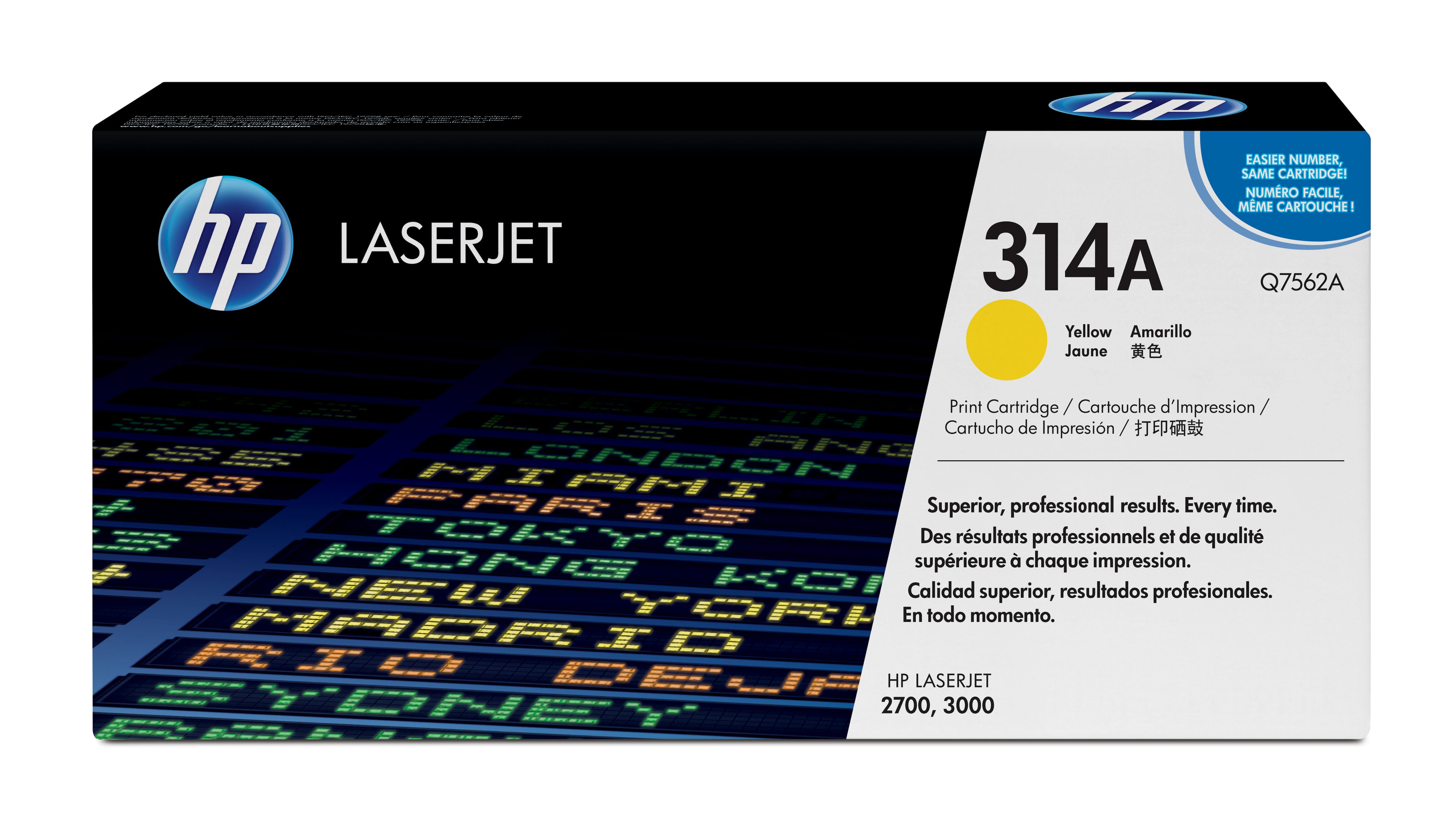 HP Q7562A Yellow Toner Cartridge-CLJ3000