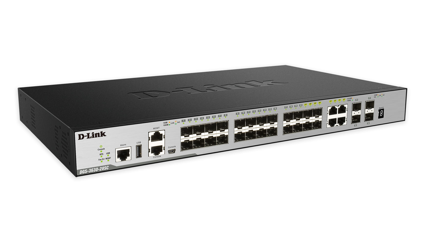 D-Link DGS-3630-28SC Network Switch Managed L3 Black 1U
