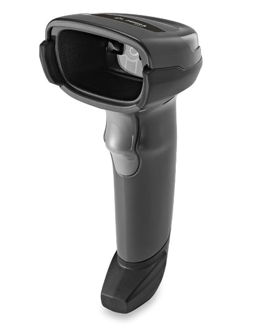Zebra Barcode Scanner With Stand - Black