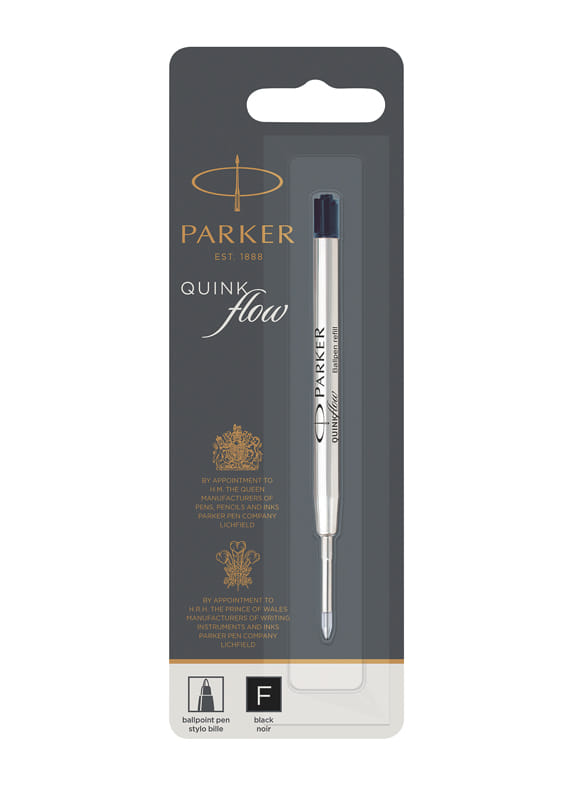 Parker Quinkflow Ballpoint Pen Refill Fine Black