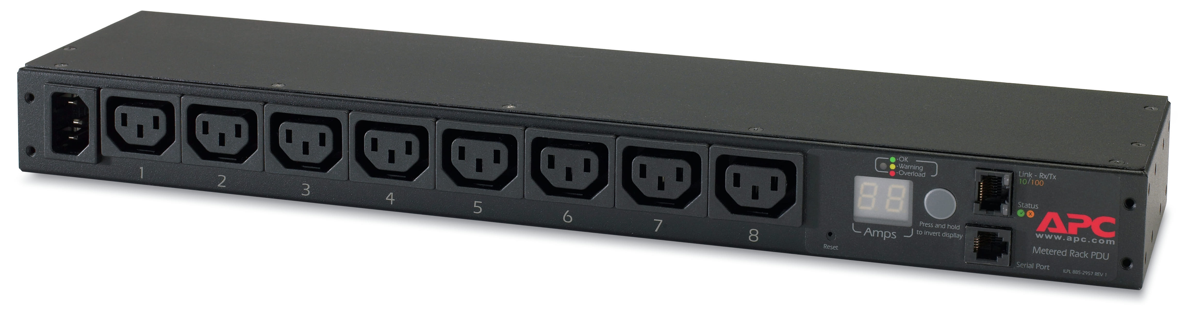 APC RACK PDU METERED 1U 12A/208V 10A/230