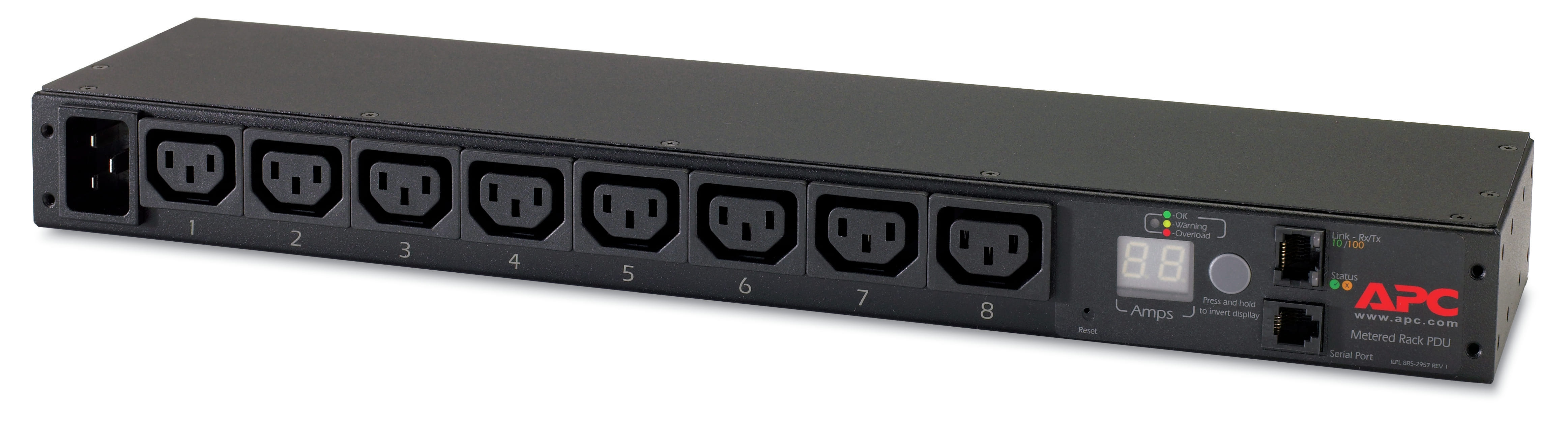 APC RACK PDU METERED 1U 16A 208/230V (8