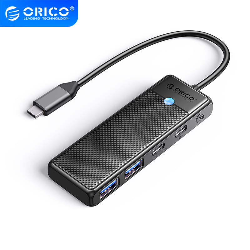 Orico USB-C Hub w/2x USB-A 1x USB-C 1x PD Black