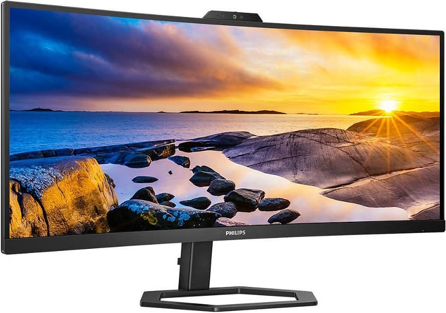 (Ex-Demo) Philips 34E1C5600HE 34" WQHD 1ms 100Hz Monitor With Windows Hello Webcam
