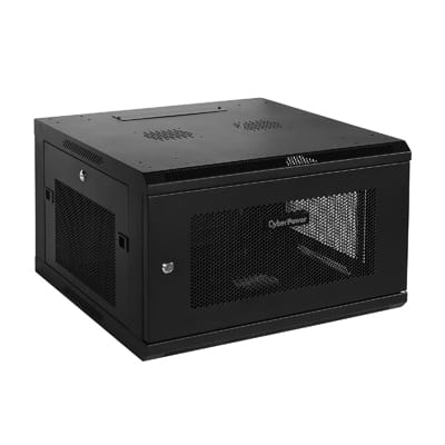 CyberPower Rack Cabinet 6U Wall Mounted Rack Black