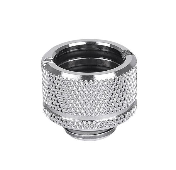 Thermaltake Pacific G1/4 PETG Tube 5/8" (16mm) OD Adapter - Chrome