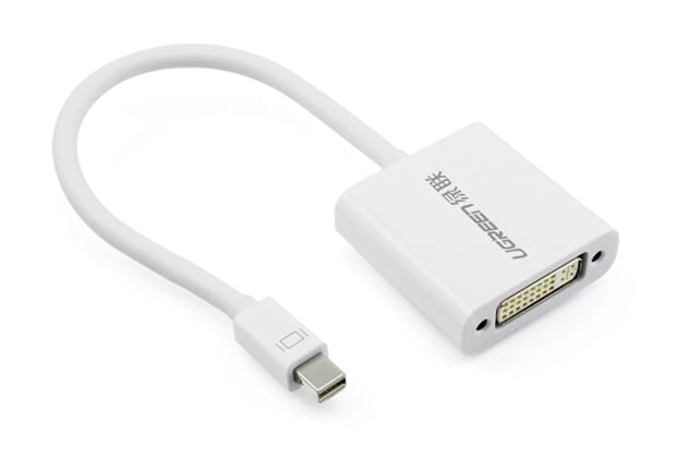 UGreen Video Cable Adapter Mini DisplayPort DVI White
