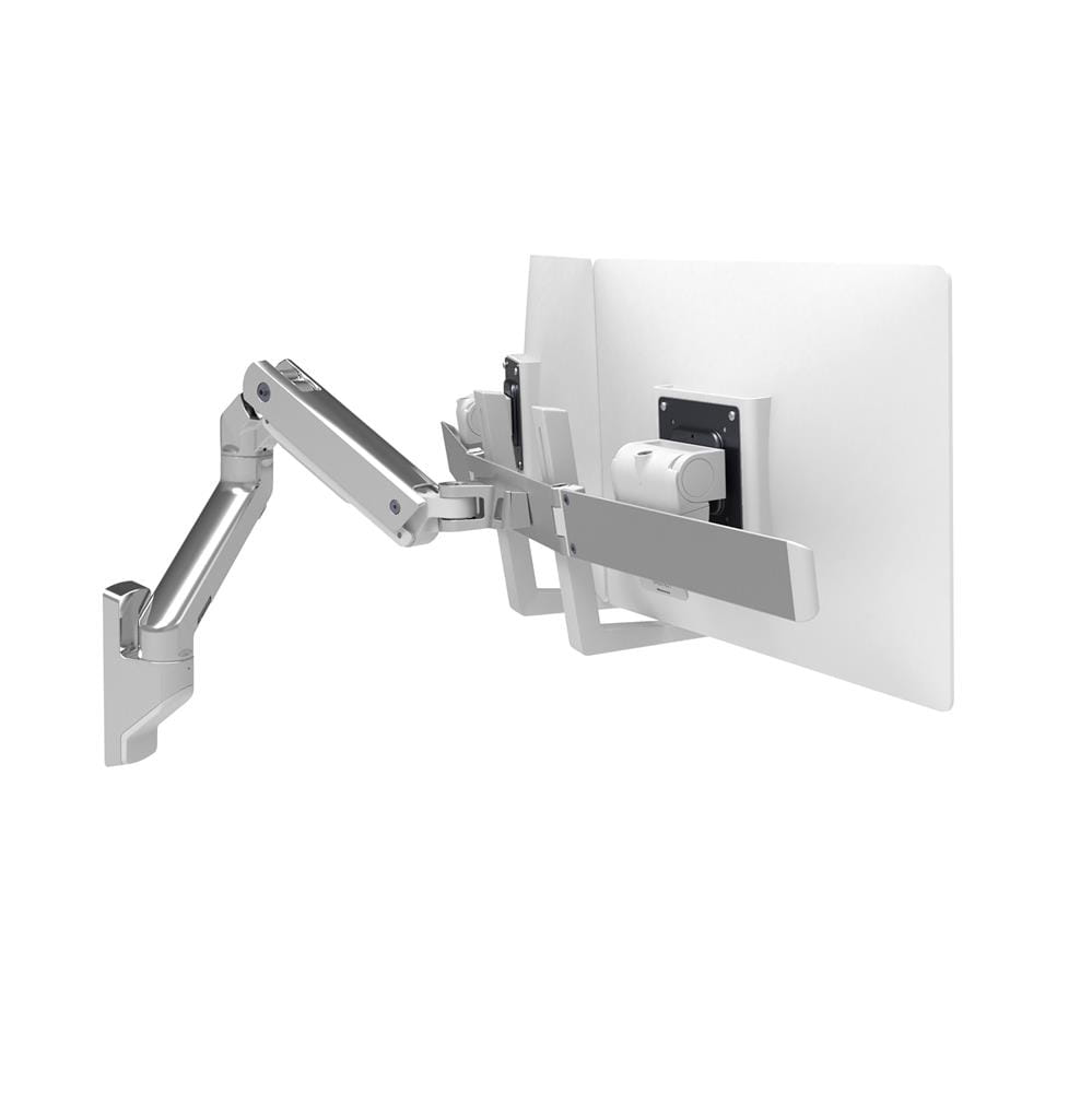Ergotron HX Wall Dual Monitor Arm Polished