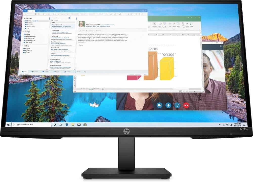 HP M27HA 27" FHD IPS Height Adjustable Monitor