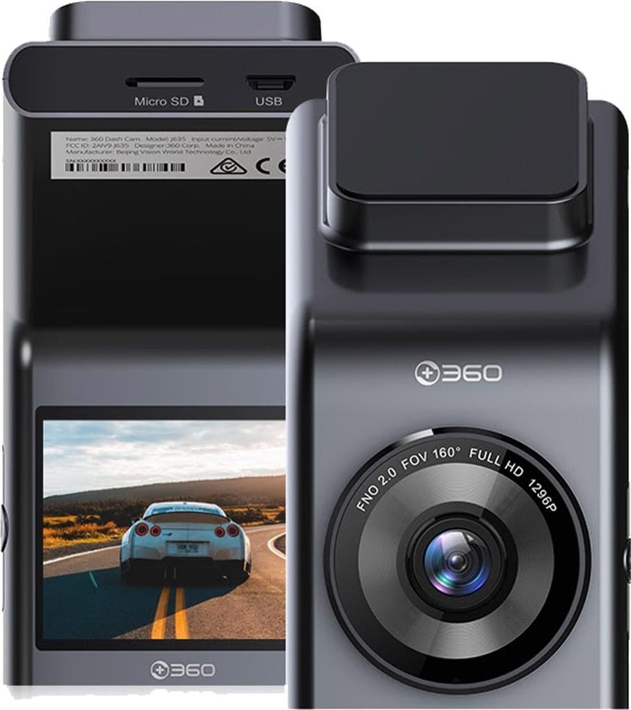 360 DashCam G300H FHD Car Camera Video Recorder Black